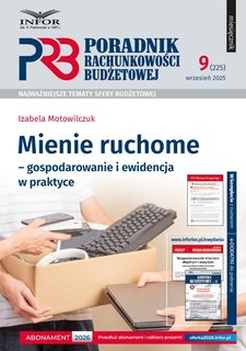 e-prasa: Poradnik Rachunkowości Budżetowej – 9/2025