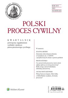 e-prasa: Polski Proces Cywilny – 4/2025