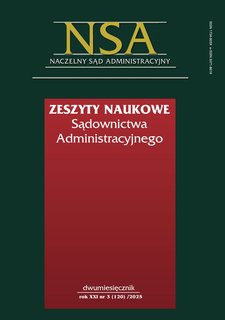 e-prasa: Zeszyty Naukowe Sądownictwa Administracyjnego – 3/2025