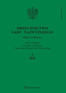 e-prasa: Orzecznictwo Sądu Najwyższego. Izba Cywilna – 4/2026