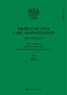 e-prasa: Orzecznictwo Sądu Najwyższego. Izba Cywilna – 9/2026