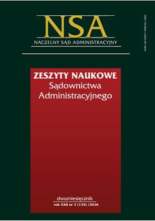 e-prasa: Zeszyty Naukowe Sądownictwa Administracyjnego – 2/2026