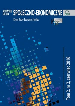 Konińskie Studia Społeczno-Ekonomiczne Tom 2 Nr 2 2016 – ebook
