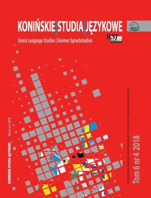 Konińskie Studia Językowe Tom 6 Nr 4 2018 – ebook