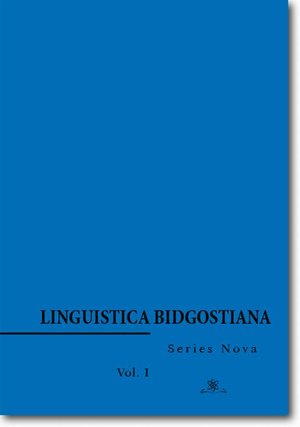 Linguistica Bidgostiana. Series nova. Vol. 1 – ebook