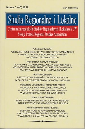 Studia Regionalne i Lokalne nr 1(47)/2012 – ebook