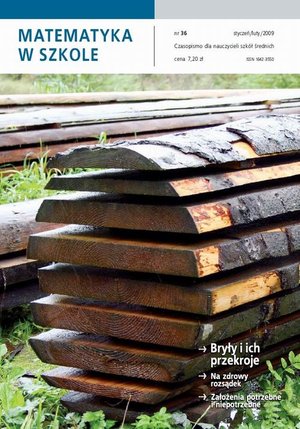 Matematyka w Szkole. Czasopismo dla nauczycieli szkół średnich. Nr 36 – ebook
