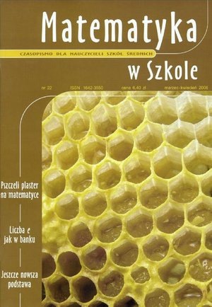 Matematyka w Szkole. Czasopismo dla nauczycieli szkół średnich. Nr 22 – ebook