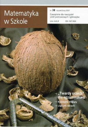 Matematyka w Szkole. Czasopismo dla nauczycieli szkół podstawowych i gimnazjów. Nr 38 – ebook