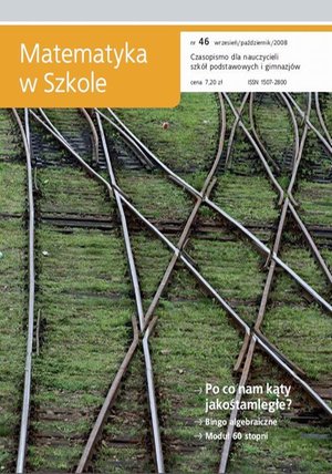 Matematyka w Szkole. Czasopismo dla nauczycieli szkół podstawowych i gimnazjów. Nr 46 – ebook