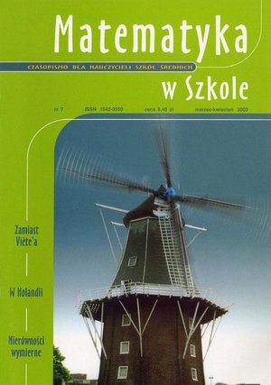 Matematyka w Szkole. Czasopismo dla nauczycieli szkół średnich. Nr 7 – ebook