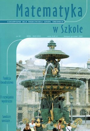 Matematyka w Szkole. Czasopismo dla nauczycieli szkół średnich. Nr 20 – ebook
