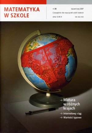 Matematyka w Szkole. Czasopismo dla nauczycieli szkół średnich. Nr 26 – ebook