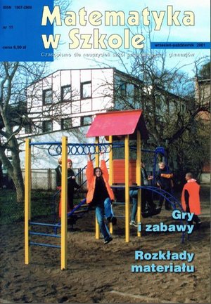 Matematyka w Szkole. Czasopismo dla nauczycieli szkół podstawowych i gimnazjów. Nr 11 – ebook