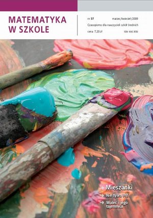 Matematyka w Szkole. Czasopismo dla nauczycieli szkół średnich. Nr 37 – ebook