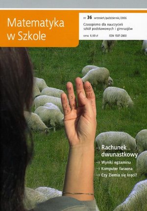 Matematyka w Szkole. Czasopismo dla nauczycieli szkół podstawowych i gimnazjów. Nr 36 – ebook