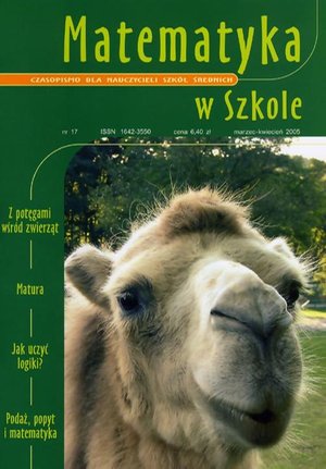 Matematyka w Szkole. Czasopismo dla nauczycieli szkół średnich. Nr 17 – ebook