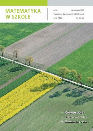 Matematyka w Szkole. Czasopismo dla nauczycieli szkół średnich. Nr 38 – ebook
