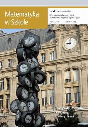 Matematyka w Szkole. Czasopismo dla nauczycieli szkół podstawowych i gimnazjów. Nr 50 – ebook