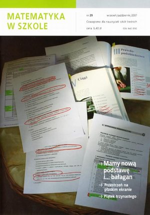 Matematyka w Szkole. Czasopismo dla nauczycieli szkół średnich. Nr 29 – ebook