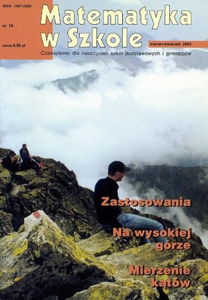 Matematyka w Szkole. Czasopismo dla nauczycieli szkół podstawowych i gimnazjów. Nr 19 – ebook