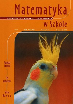 Matematyka w Szkole. Czasopismo dla nauczycieli szkół średnich. Nr 11 – ebook