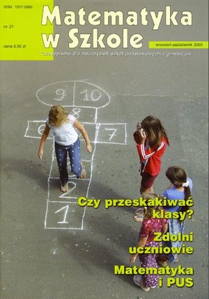 Matematyka w Szkole. Czasopismo dla nauczycieli szkół podstawowych i gimnazjów. Nr 21 – ebook