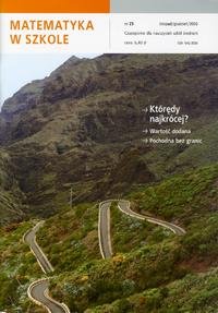 Matematyka w Szkole. Czasopismo dla nauczycieli szkół średnich. Nr 25 – ebook
