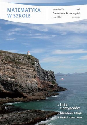 Matematyka w Szkole. Czasopismo dla nauczycieli. Nr 63 – ebook