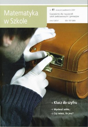 Matematyka w Szkole. Czasopismo dla nauczycieli szkół podstawowych i gimnazjów. Nr 41 – ebook