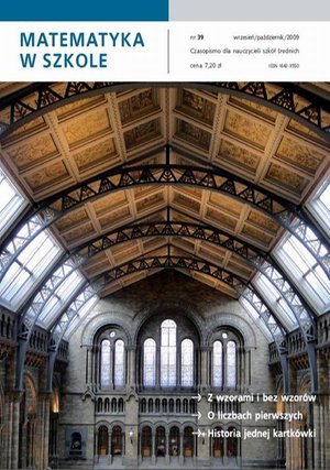 Matematyka w Szkole. Czasopismo dla nauczycieli szkół średnich. Nr 39 – ebook