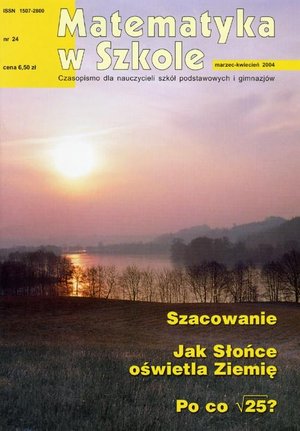 Matematyka w Szkole. Czasopismo dla nauczycieli szkół podstawowych i gimnazjów. Nr 24 – ebook