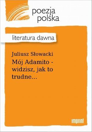 Mój Adamito - widzisz, jak to trudne... – ebook