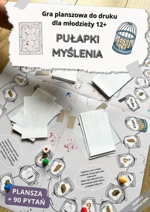 Gra planszowa dla młodzieży 12+ "Pułapki myślenia". Pomoc edukacyjna do druku – ebook