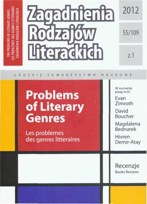 Zagadnienia Rodzajów Literackich t. 55 (109) z.1/2012 – ebook