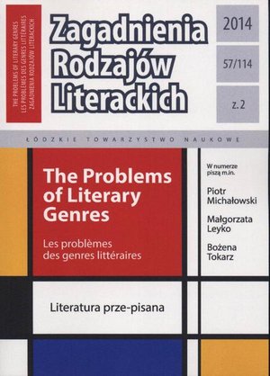 Zagadnienia Rodzajów Literackich t. 57 (114) z. 2/2014 – ebook