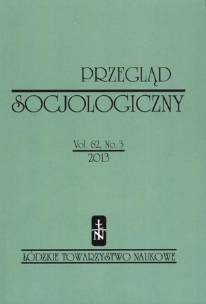 Przegląd Socjologiczny t. 62 z. 3/2013 – ebook
