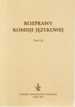 Rozprawy Komisji Językowej ŁTN t. LXI – ebook