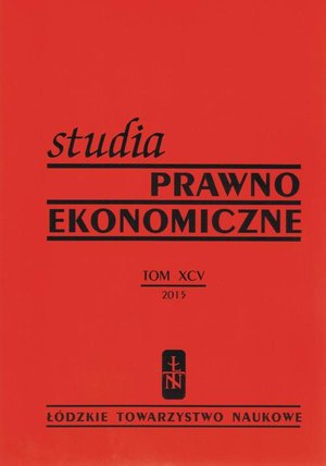 Studia Prawno-Ekonomiczne t. 95/2015 – ebook