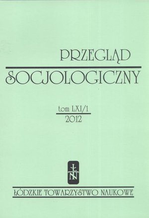 Przegląd Socjologiczny t. 61 z. 1/2012 – ebook