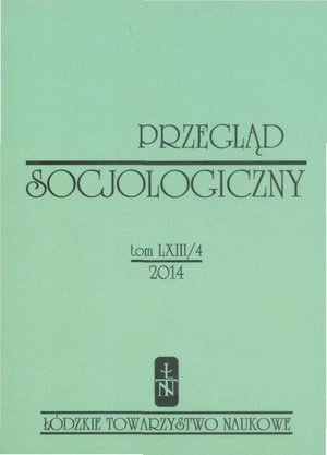 Przegląd Socjologiczny t. 63 z. 4/2014 – ebook