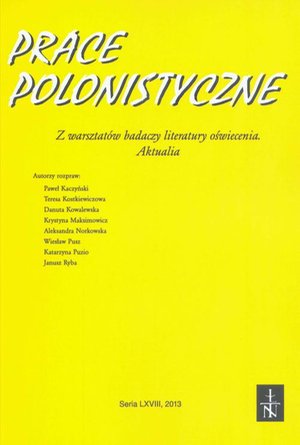 Prace Polonistyczne t. 68/2013 – ebook