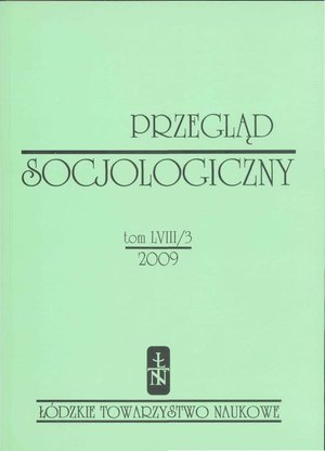 Przegląd Socjologiczny t. 58 z. 3/2009 – ebook