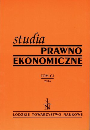 Studia Prawno-Ekonomiczne t. 101/2016 – ebook
