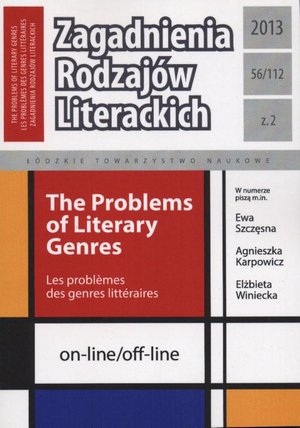 Zagadnienia Rodzajów Literackich t. 56 (112) z. 2/2013 – ebook