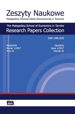 Zeszyty Naukowe Małopolskiej Wyższej Szkoły Ekonomicznej w Tarnowie 1/2017 – ebook