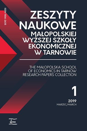 Zeszyty Naukowe Małopolskiej Wyższej Szkoły Ekonomicznej w Tarnowie 1/2019 – ebook