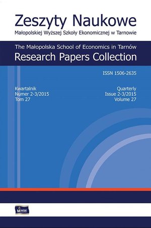 Zeszyty Naukowe Małopolskiej Wyższej Szkoły Ekonomicznej w Tarnowie 2/2015 – ebook