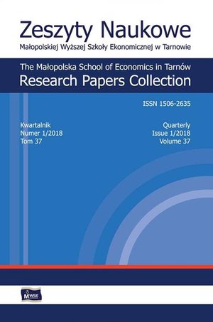 Zeszyty Naukowe Małopolskiej Wyższej Szkoły Ekonomicznej w Tarnowie 1/2018 – ebook