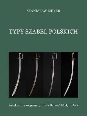 Typy szabel polskich – ebook